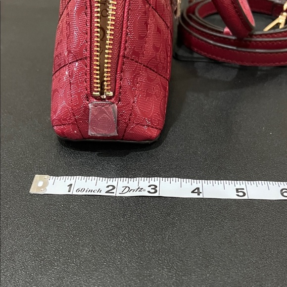 GUESS | “Black Cherry Valento” Mini Satchel w/ Iconic Bag Charms & Crossbody - Picture 15 of 16